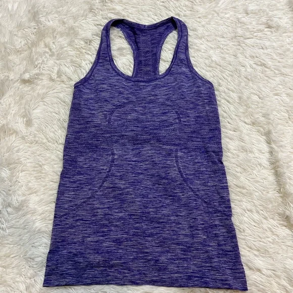 Lululemon Run: Swiftly Tech Racerback Heathered Bruised Berry - Picture 4 of 5